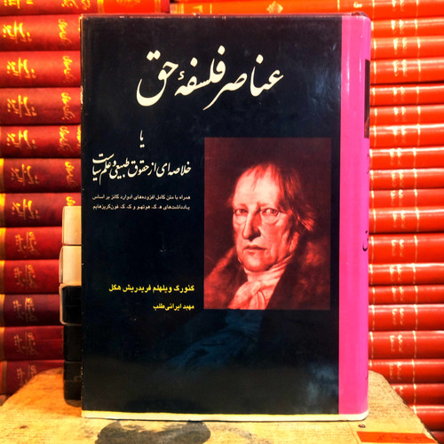 کتاب دست دوم عناصر فلسفه حق (خلاصه ای از حقوق طبیعی و علم سیاست) اثر گئورگ ویلهلم فریدریش هگل به ترجمه مهبد ایرانی طلب