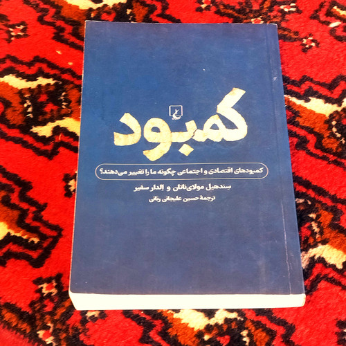 کتاب دست دوم کمبود (نگاهی به کمبود فردی و اجتماعی) اثر الدار شفیر سندهیل مولاینیتن به ترجمه حسین علیجانی رنانی