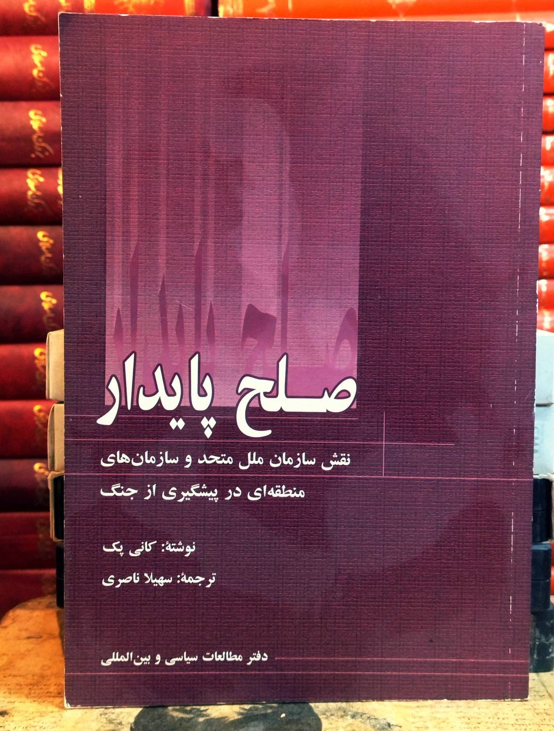 کتاب دست دوم صلح پایدار نویسنده: کانی پک مترجم: سهیلا ناصری